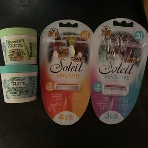 Razors and hair mask